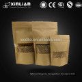 Alibaba China Supplier Custom bedruckt umweltfreundliche Aluminiumfolie Kraftpapier Tasche / Lebensmittel Verpackung Tasche